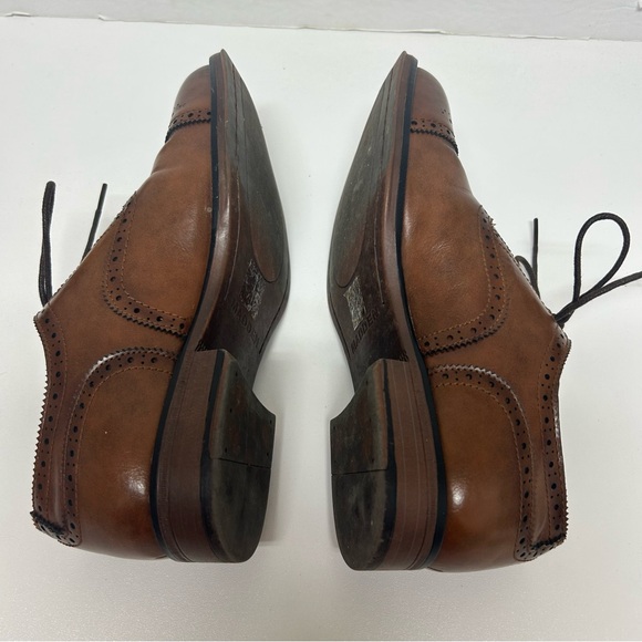 Madden By Steve Madden Japlin Cap Toe Oxford Lace Up Brown Dress Shoes 8 Office - Picture 7 of 11